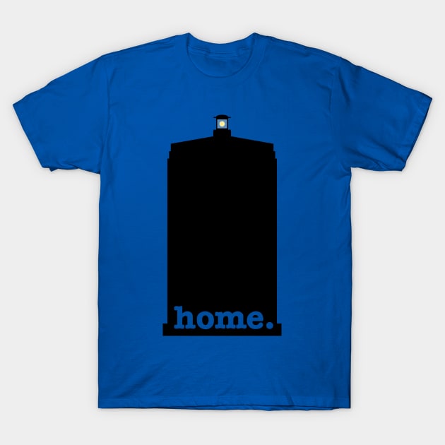 Home (Police Box Version 1) T-Shirt by fashionsforfans